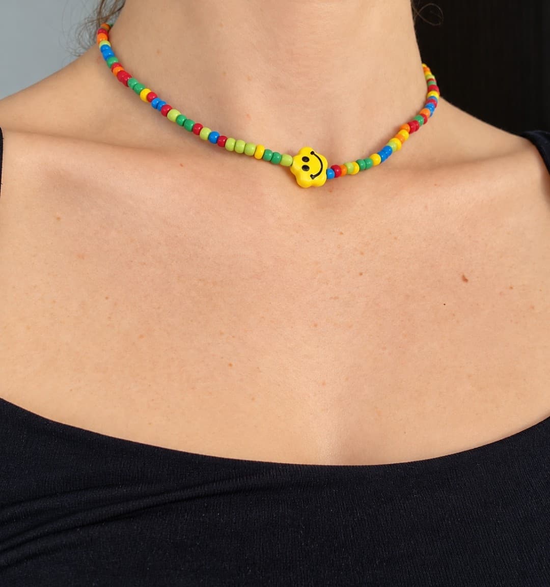 star smiley necklace kids