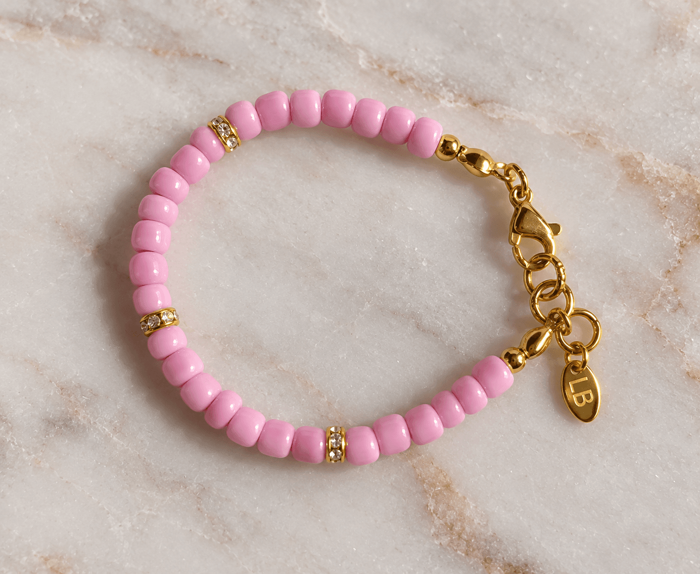 baby pink bracelet kids 2jpg