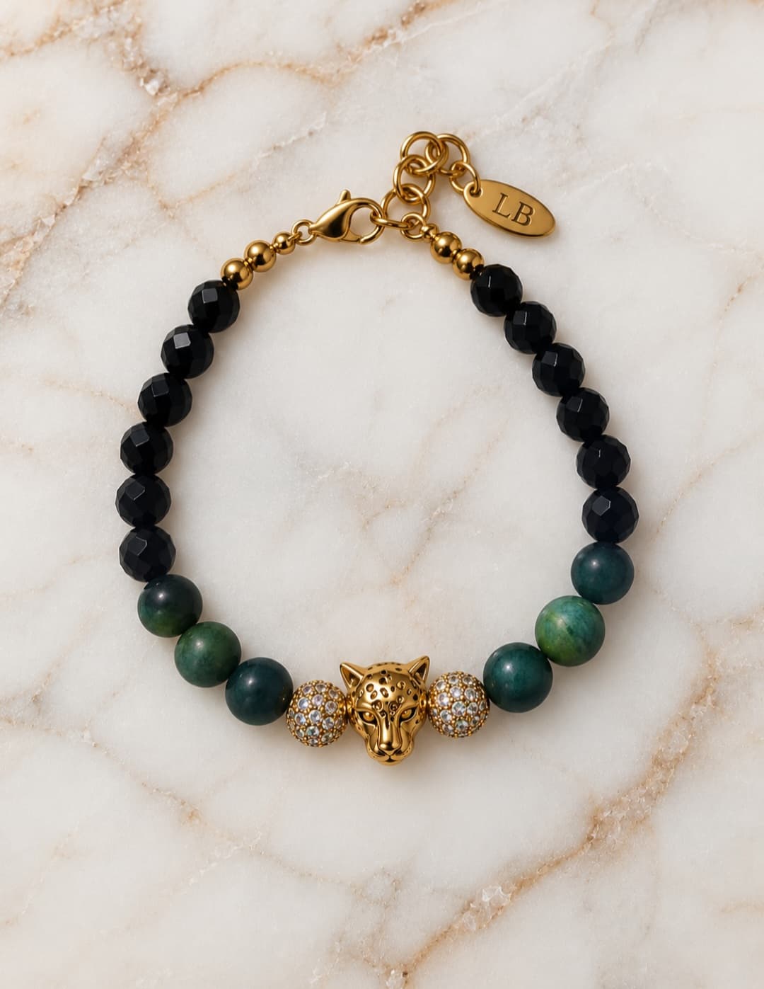 leopard gold green